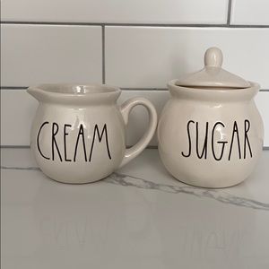 Rae Dunn cream and sugar